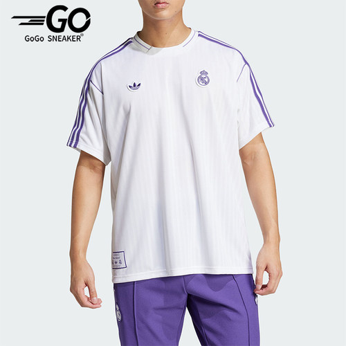 Adidas/阿迪达斯正品三叶草男士足球透气休闲训练短袖JF2581