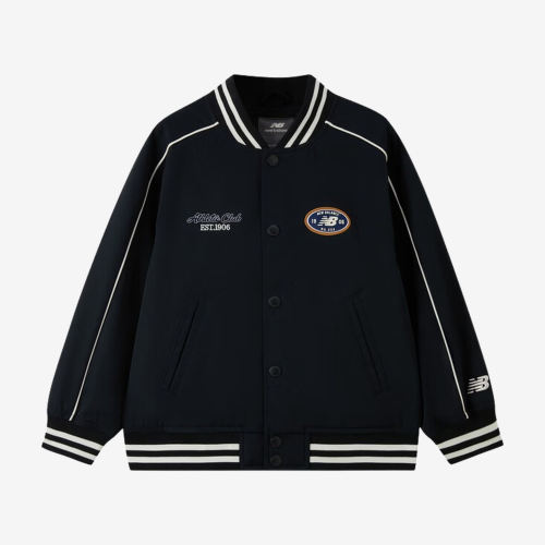 New Balance新百伦正品棒球服儿童V领长袖普通外套7AG1E013-BK