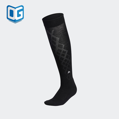 Adidas/阿迪达斯正品BADGE KNEE男女休闲经典运动袜一双装GD8898
