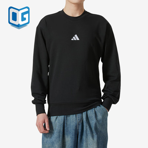 Adidas/阿迪达斯正品2025春季新款男士保暖运动卫衣JE3837