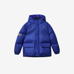 儿童连帽防风保暖休闲运动羽绒服 冬季 Skechers 斯凯奇正品