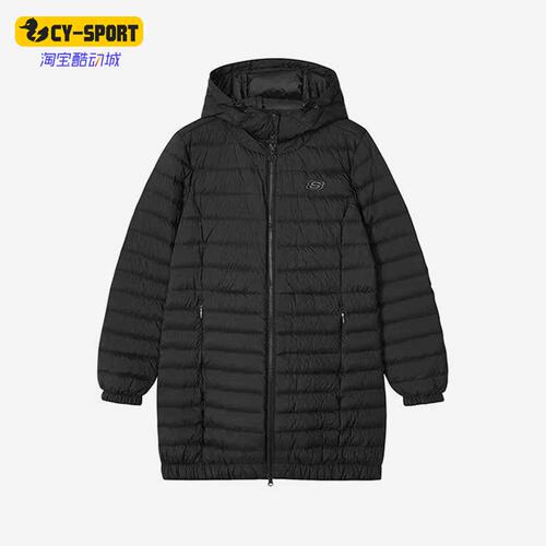 Skechers/斯凯奇正品新款女子中长款冬季保暖羽绒服外套 L421W018