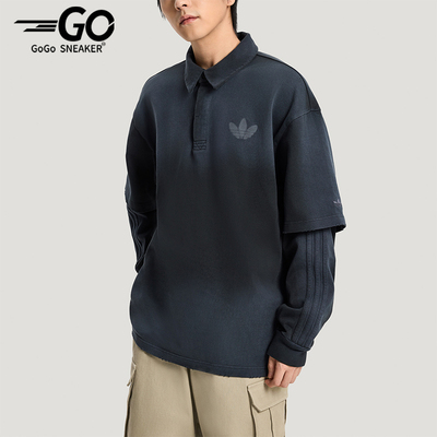 Adidas/阿迪达斯正品三叶草男士休闲假两件运动宽松POLO衫KR5053