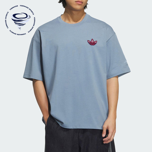 Adidas/阿迪达斯正品三叶草男士圆领简约针织经典短袖T恤KE5892