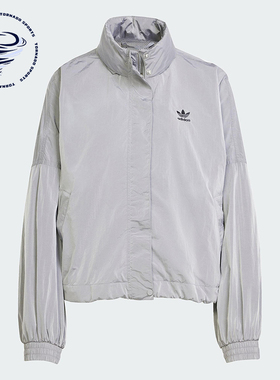 Adidas/阿迪达斯正品三叶草女士宽松透气立领运动夹克外套JD2584