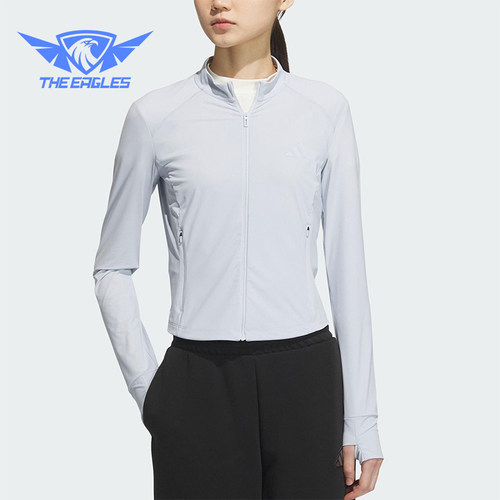 Adidas/阿迪达斯正品TECH KNIT JACKET女士经典防晒外套KE5780