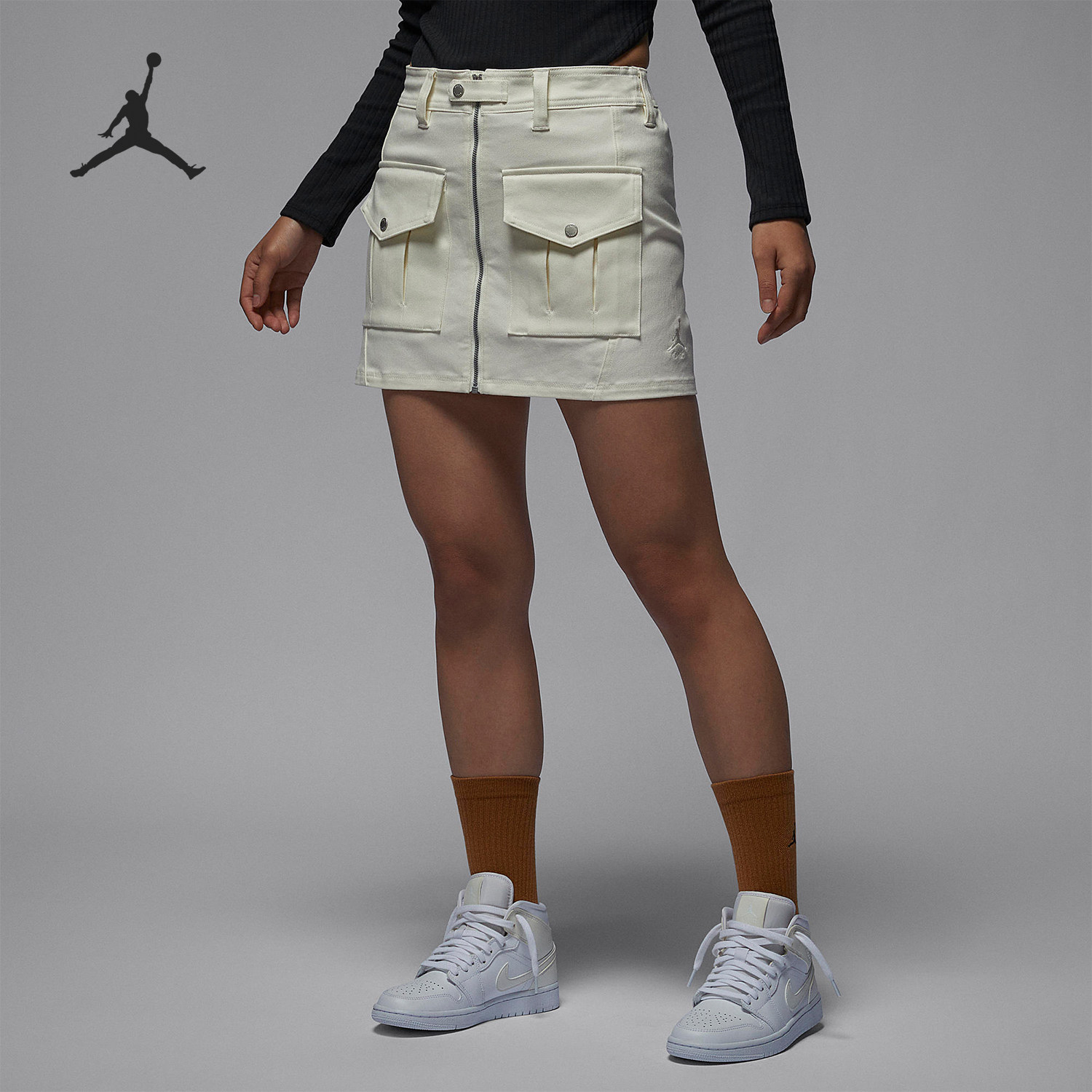Nike/耐克正品JORDAN女士梭织透气运动休闲半身裙FN5699-133