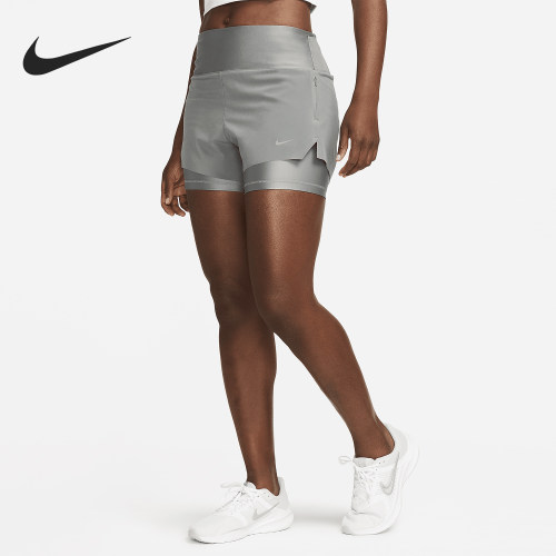 Nike/耐克正品Dri-FIT Swift女士二合一口袋短裤DX1030-084