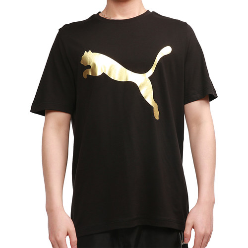 Puma/彪马正品新款男子时尚休闲运动圆领T恤 532787-01