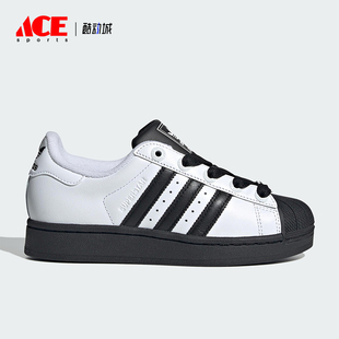 Adidas/阿迪达斯正品三叶草大童运动柔软舒适耐磨经典板鞋JI0210