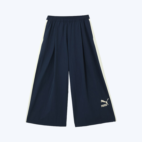 Puma/彪马正品T7 Woven Pants W女士宽松梭织直筒阔腿长裤