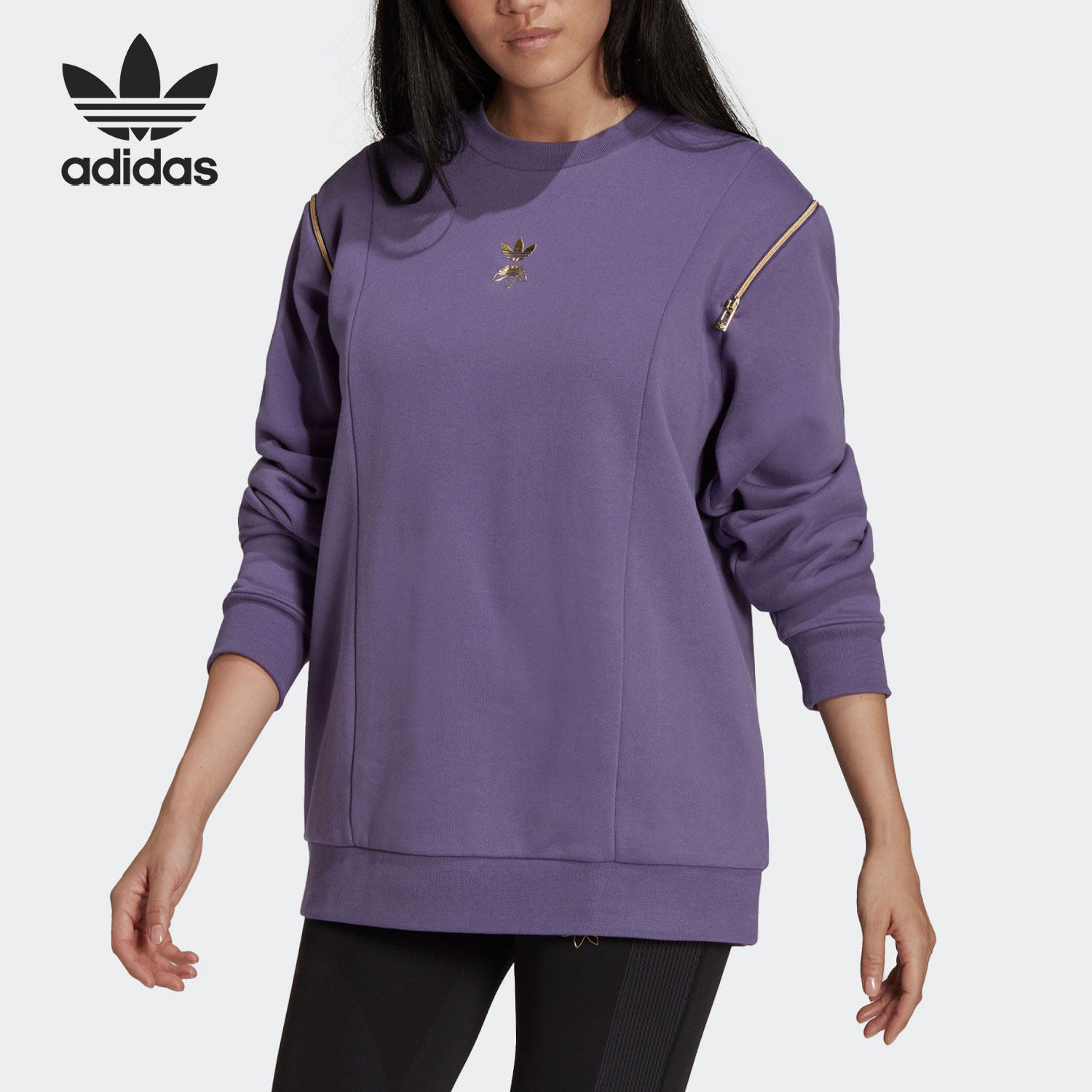 Adidas/阿迪达斯正品三叶草 CREW 女子圆领卫衣套头衫HG6687,运动服/休闲服装,运动卫衣/套头衫,淘宝优惠券,粉丝福利购,淘宝优惠卷
