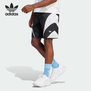 宽松梭织运动休闲短裤 三叶草男士 IL2470 阿迪达斯正品 Adidas