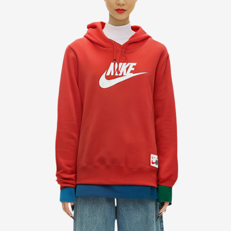 Nike/耐克官方正品女士连帽运动休闲针织套头长袖卫衣FD9931-657