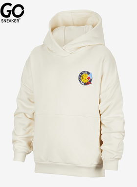 Nike/耐克正品Icon大童美式复古简约连帽印花卫衣HV1747-110