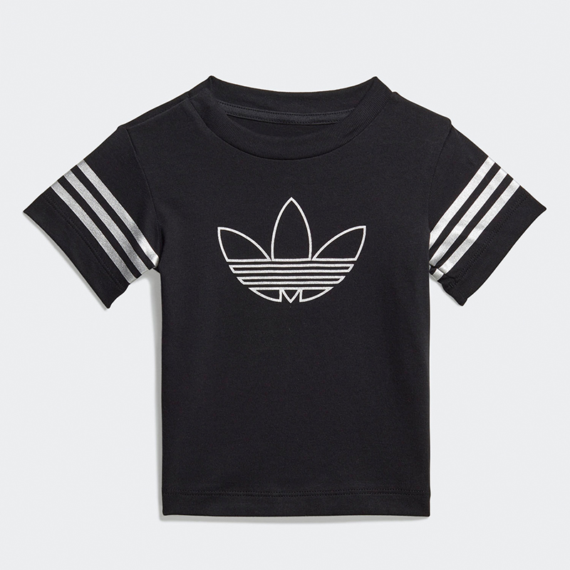 Adidas/阿迪达斯正品三叶草 OUTLINE TEE婴童装运动短袖T恤FM4444