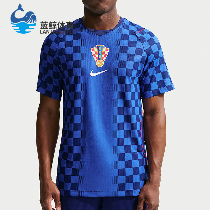 Nike/耐克正品克罗地亚客场球员版男士训练运动透气T恤IO8642-455