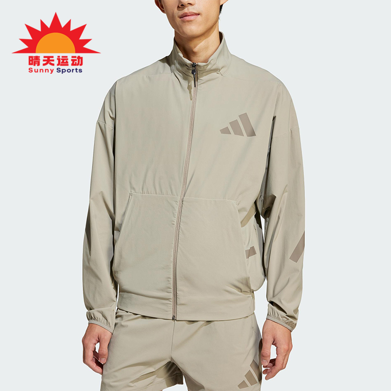 Adidas/阿迪达斯正品新款男士经典立领梭织训练运动夹克JN9028