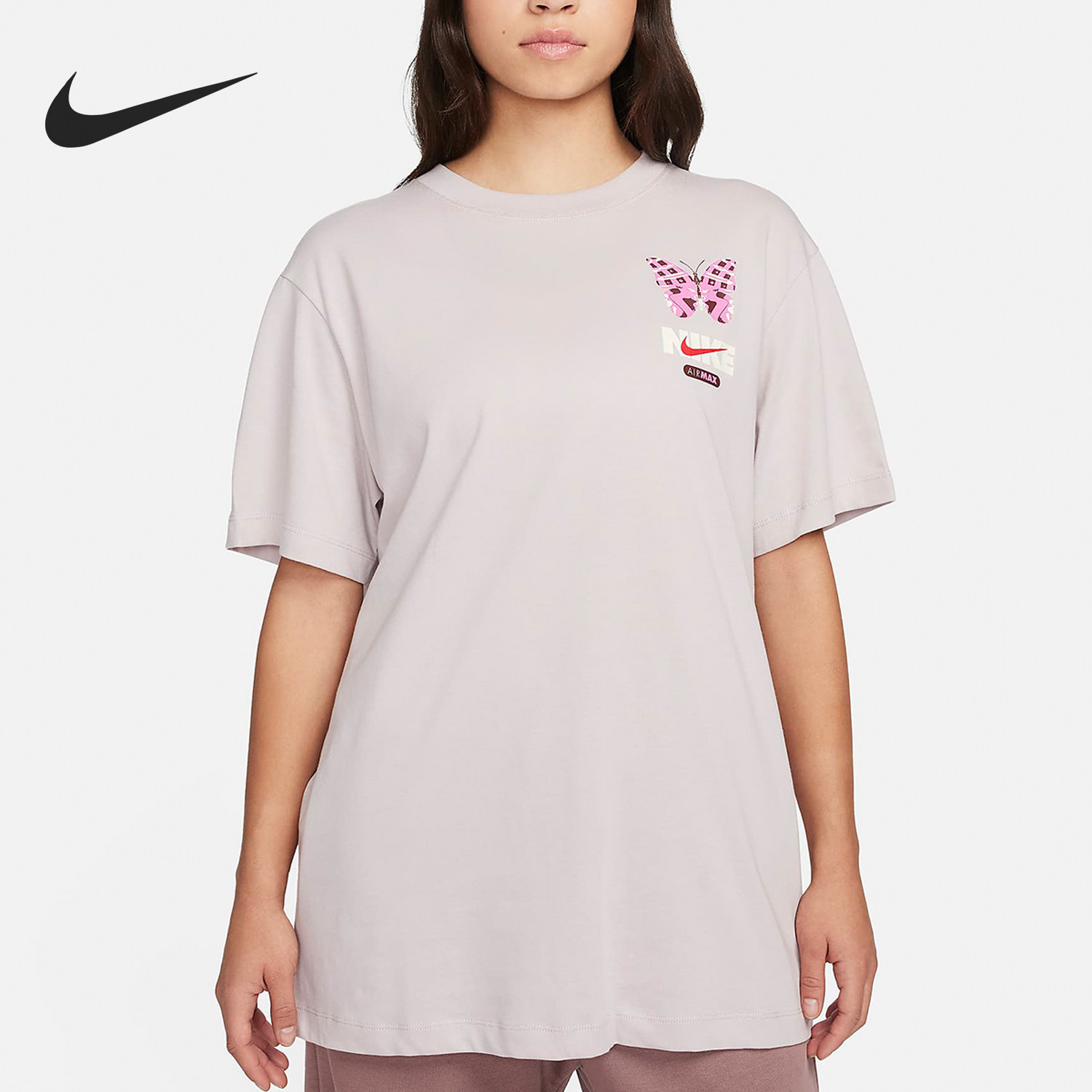 Nike/耐克正品Sportswear女士时尚休闲印花短袖T恤FQ8874-019