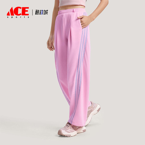 Adidas/阿迪达斯正品2026春季款女士日常印花直筒运动长裤KS0035