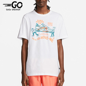 耐克正品 图案针织轻盈短袖 新款 Nike 男士 时尚 T恤DZ2849 100