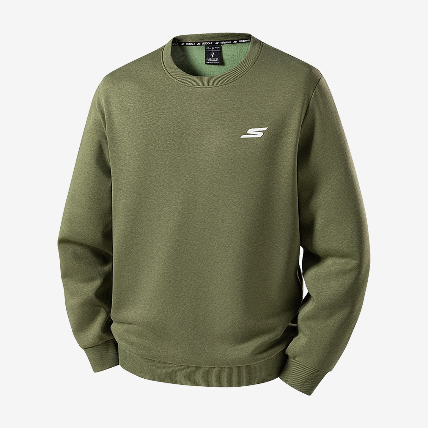 Skechers斯凯奇正品男女字母圆领运动卫衣/套头衫P226U042-00VY