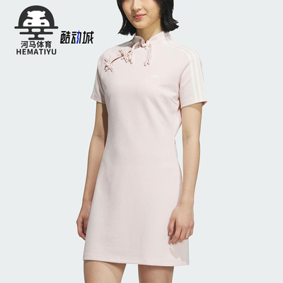 Adidas/阿迪达斯正品三叶草女士经典新中式经典运动连衣裙KB6410