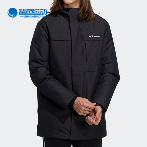 阿迪达斯男子中长款羽绒服