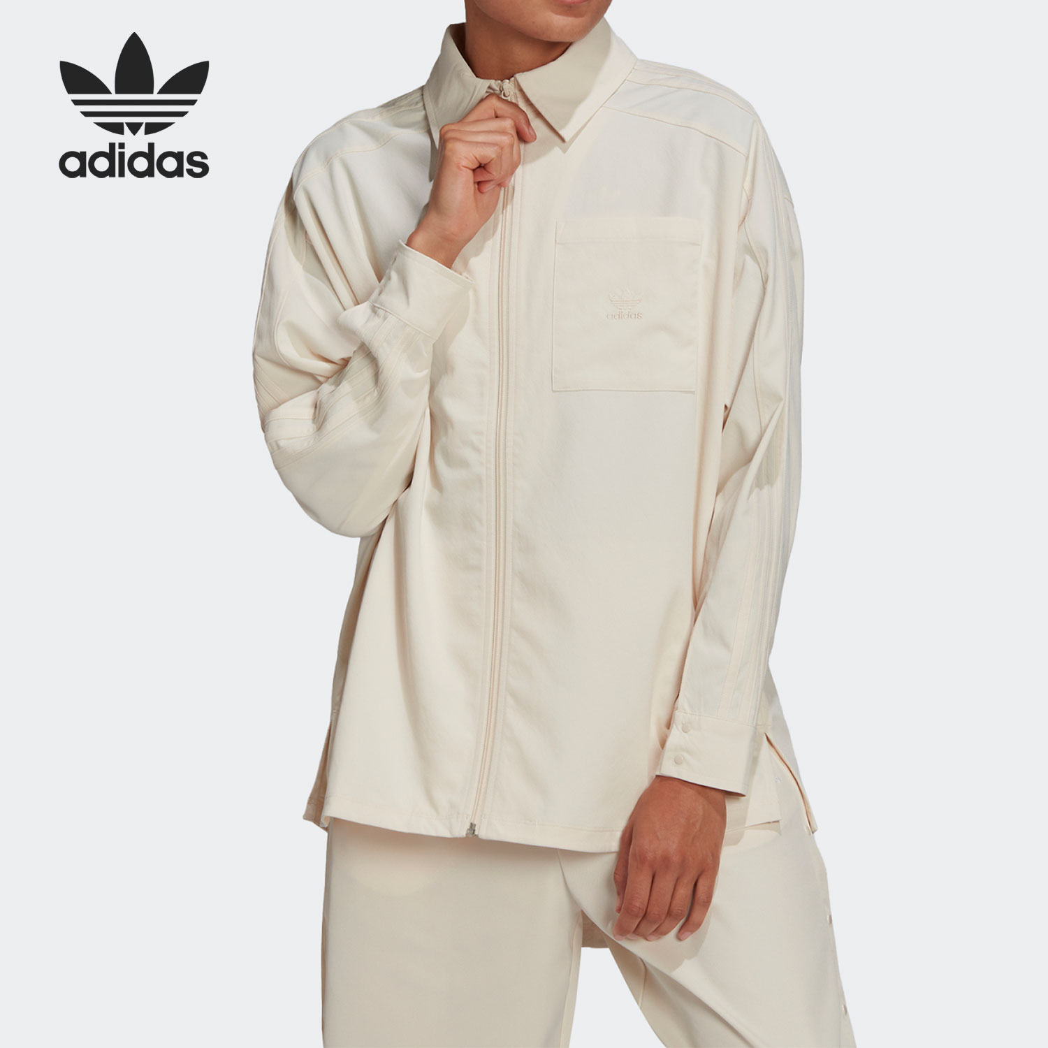 Adidas/阿迪达斯三叶草女子衬衫图片