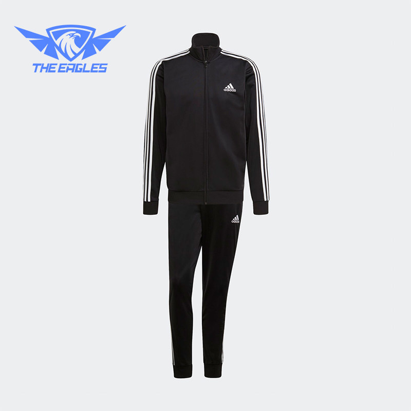 Adidas/阿迪达斯正品新款男士立领运动休闲长袖套装GK9651 - 实物图