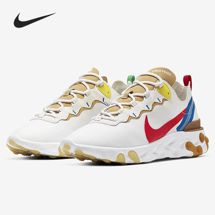Nike/耐克官方正品 React Element 55 男女舒适运动跑步鞋 CZ3600