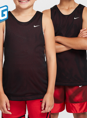Nike/耐克正品Dri-FIT大童双面穿宽松训练经典透气背心FZ5242-010