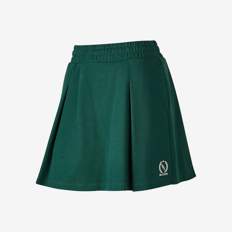 斯凯奇女子针织简约运动半身短裙