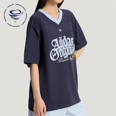 Adidas/阿迪达斯正品三叶草女士针织经典日常运动短袖T恤KT3063