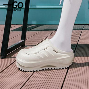 Adidas/阿迪达斯正品OZWAVE CLOG男女经典厚底耐磨透气拖鞋JR2098