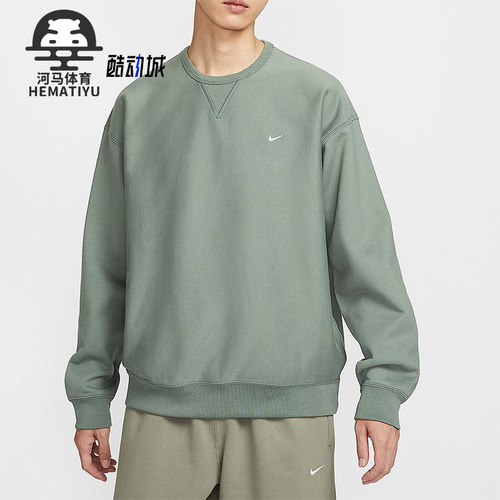 Nike/耐克正品Solo Swoosh男士运动复古宽松加绒卫衣HV1087-364