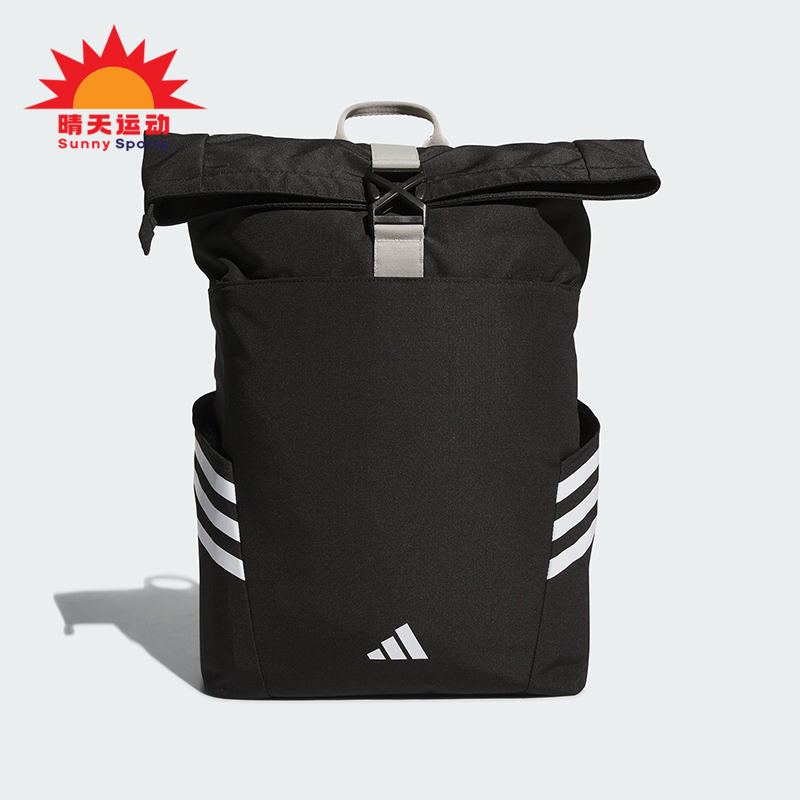 Adidas/阿迪达斯正品ROLL TOP BP男女大容量经典运动双肩包KC0270