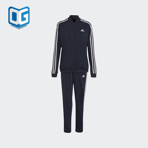 Adidas/阿迪达斯正品女士长袖夹克柔软长裤休闲套装H10155