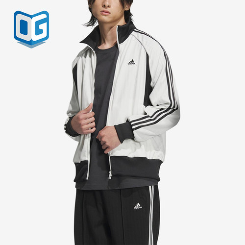 Adidas/阿迪达斯正品BYD3S 男女侧条纹经典立领柔软夹克JG8580