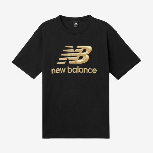 New Balance新百伦正品男款Logo休闲运动圆领短袖T恤MT03502-BK