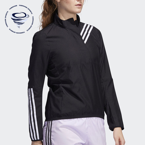 Adidas/阿迪达斯正品新款女黑白色训练经典轻盈运动卫衣ED9320