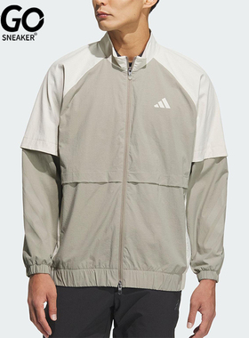 Adidas/阿迪达斯正品春秋男士透气立领拉链高尔夫夹克外套JM9590