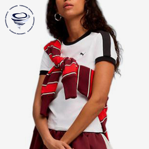 Puma/彪马正品T7Slim运动休闲套头舒适轻便经典短袖T恤635876-02