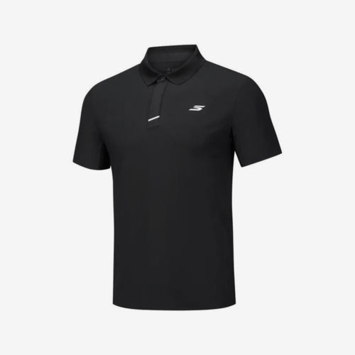 Skechers斯凯奇正品Polo男短袖纯色休闲运动翻领衫P326M057-0018