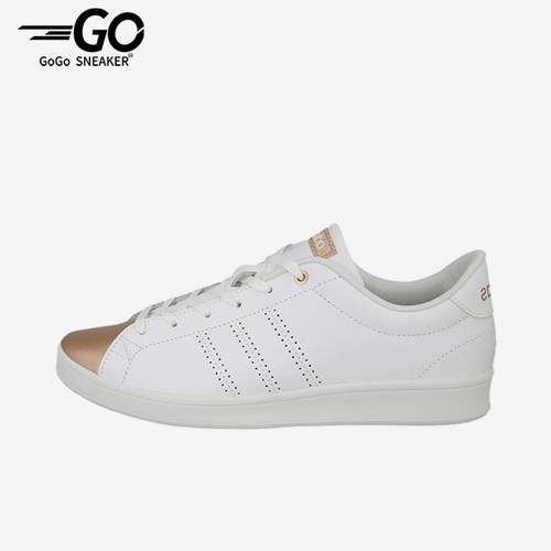 Adidas/阿迪达斯正品女士简约舒适防滑耐磨低帮板鞋AW4014