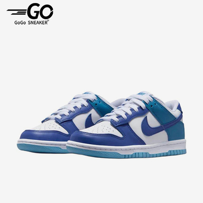 Nike/耐克正品DunkLow新款儿童白蓝色经典校园低帮板鞋FB9109-130