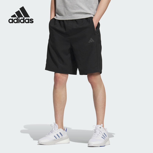Adidas/阿迪达斯正品2025夏季款男士日常梭织运动短裤KC2881