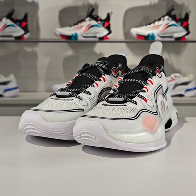 李宁正品驭帅Evolution男子系带复古经典运动透气篮球鞋ABAS161-1