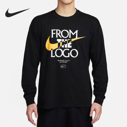 Nike/耐克官方正品2024春季新款男士长袖篮球T恤上衣FQ4921-010