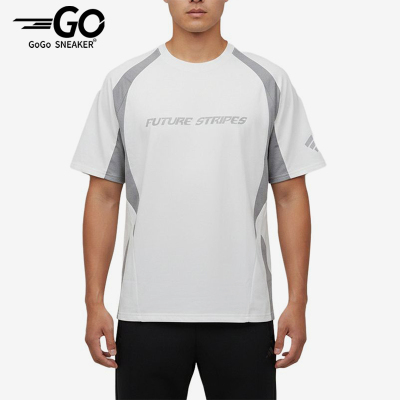 Adidas/阿迪达斯正品FOS拼色圆领男运动风经典快干短袖T恤LC7790